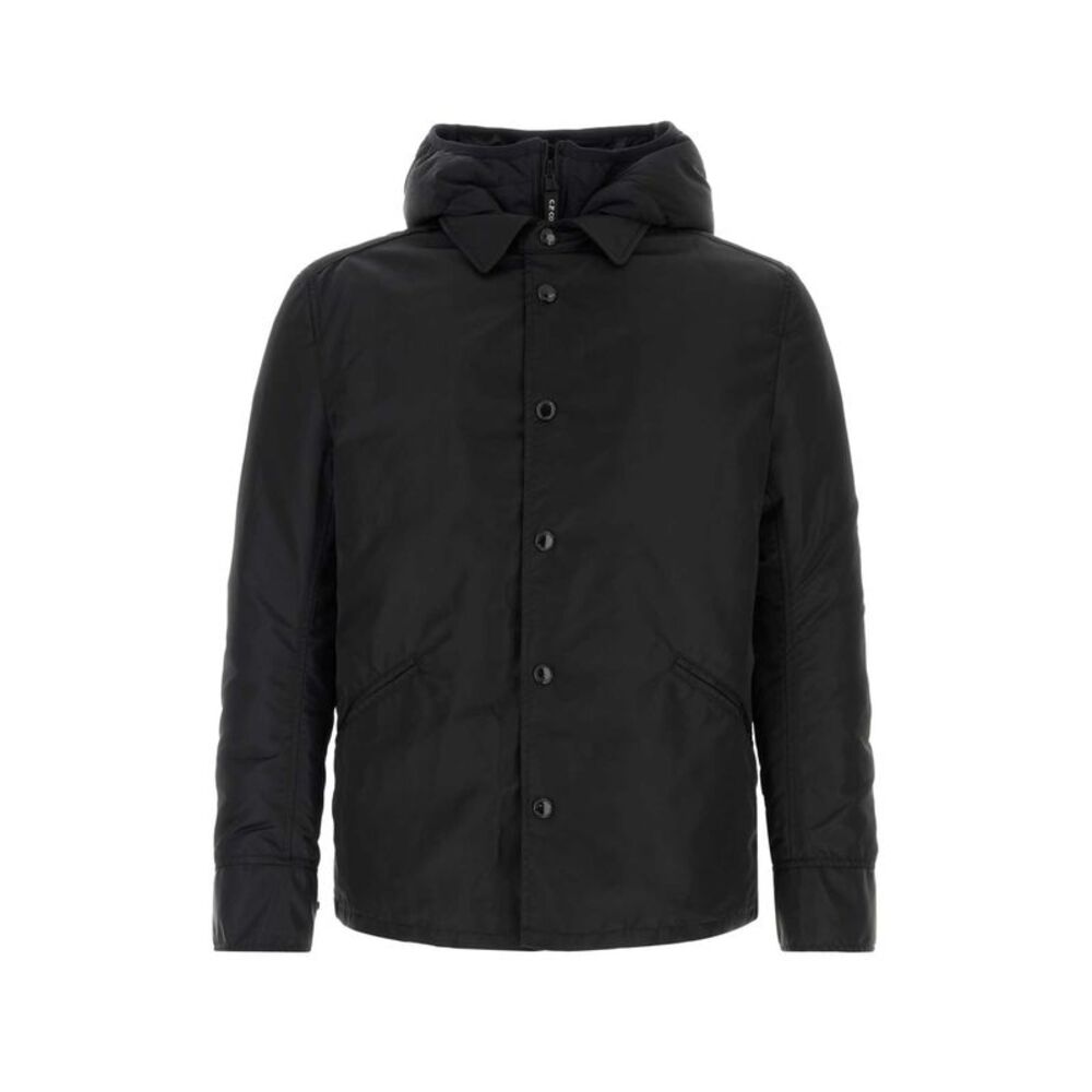 Junya Watanabe Men Black Nylon Junya Watanabe X Cp Company Down Jacket